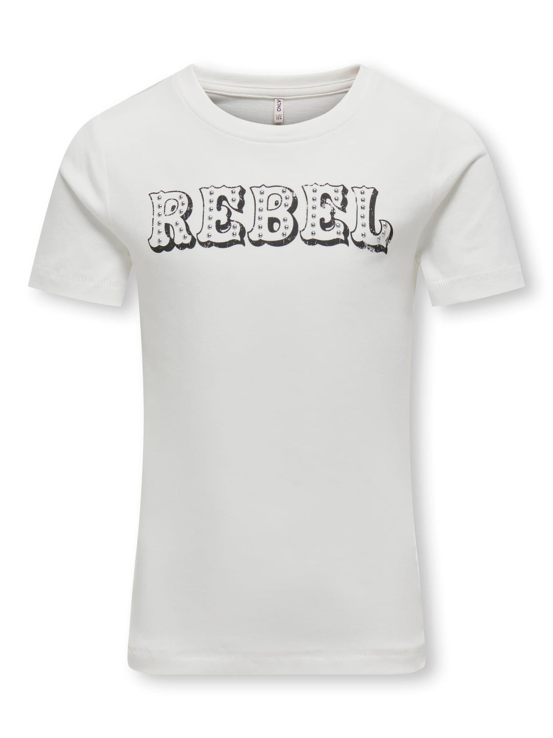 Kids Only KOGDOLLA S Life S/S Studs Top – meisjes - Off-white
