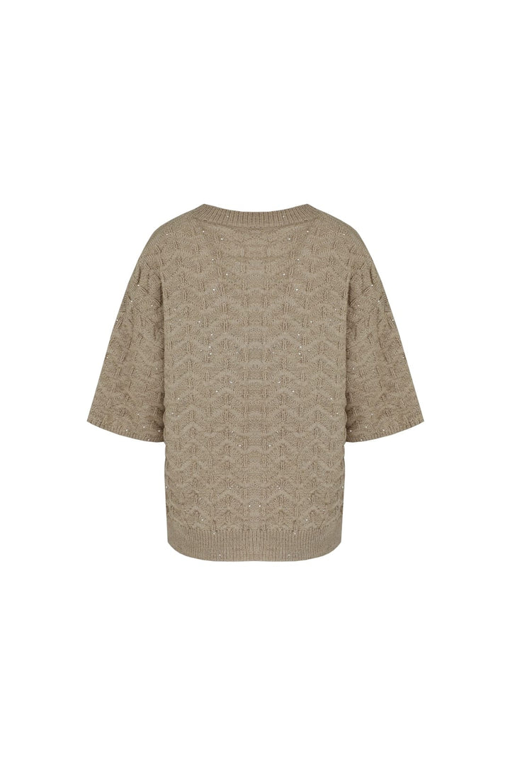 G-Maxx 25ZJG03 vest gebreid dames taupe