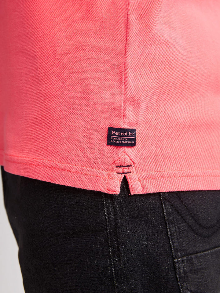 Petrol men M-ROS-POL003 polo k/m neon oranje – heren