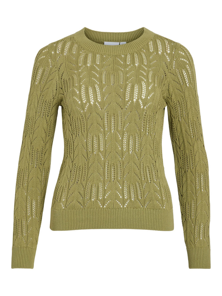 Vila Cotti gebreide top olijf – dames