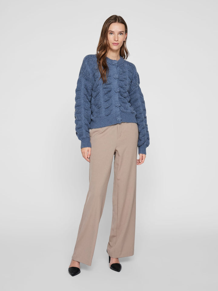 Vila VICHANA L/S KNIT CARDIGAN - rafblauw dames vest