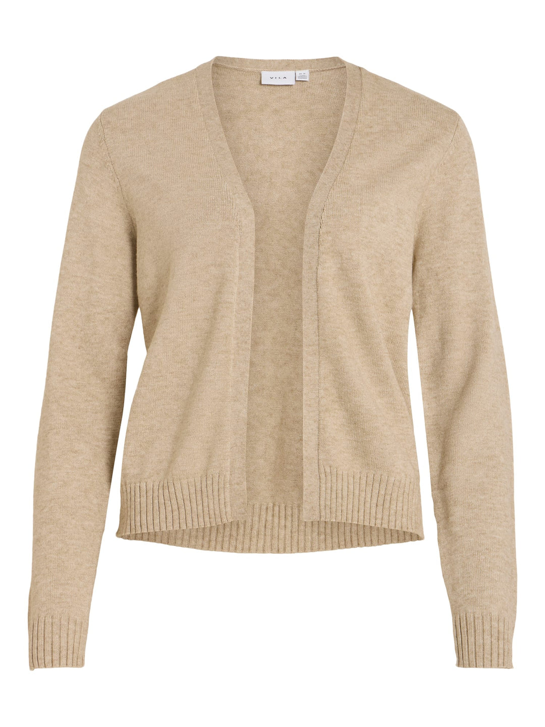 Vila VIRIL SHORT L/S KNIT CARDIGAN - dames vest in zand