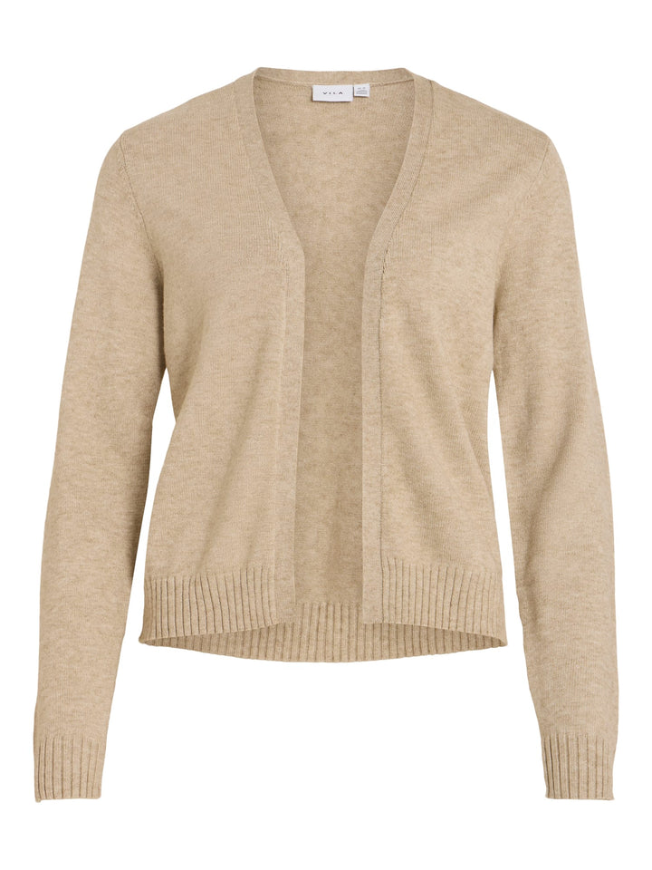 Vila VIRIL SHORT L/S KNIT CARDIGAN - dames vest in zand