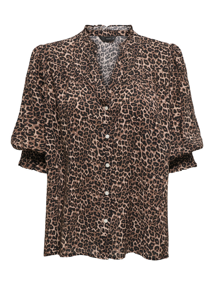 Only 15332997 Raya blouse k/m bruin dessin