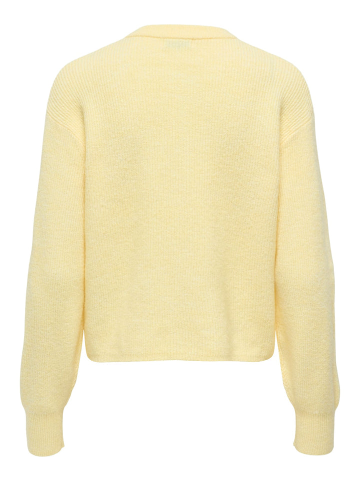 Jacqueline de Yong 15326819 Lumi vest gebreid geel