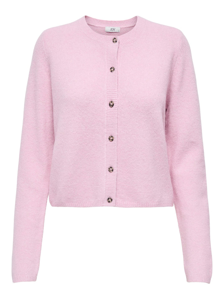 Jacqueline de Yong Chloe vest gebreid dames - roze