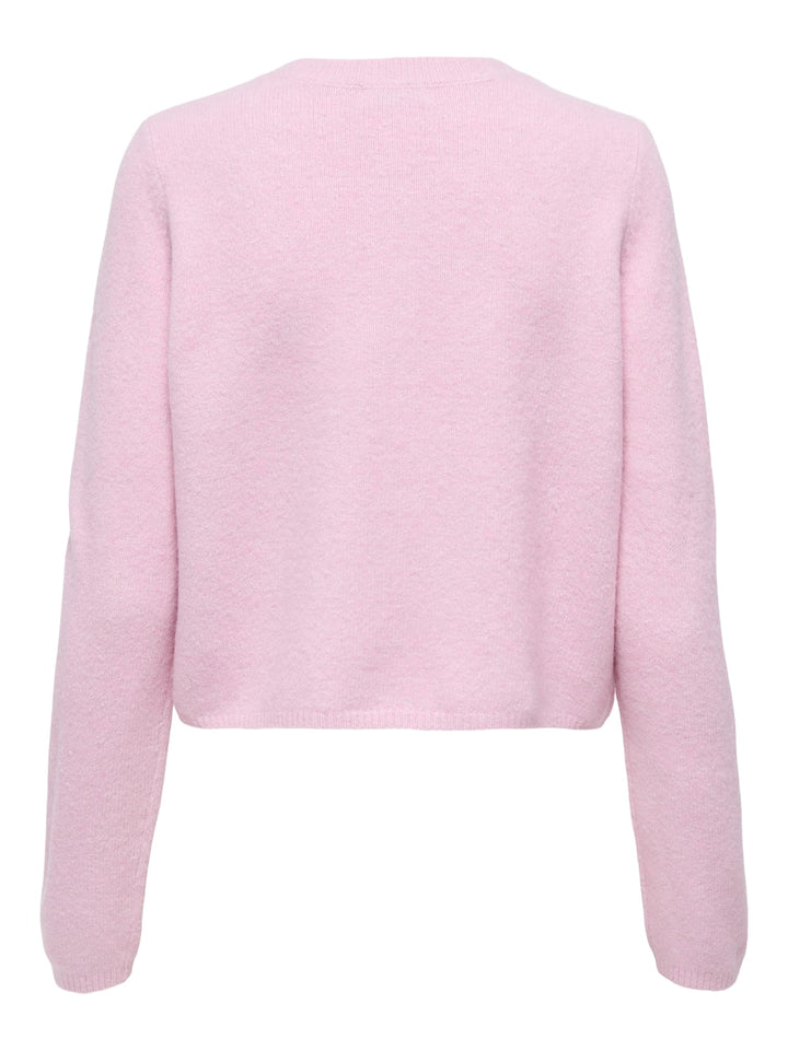 Jacqueline de Yong Chloe vest gebreid dames - roze