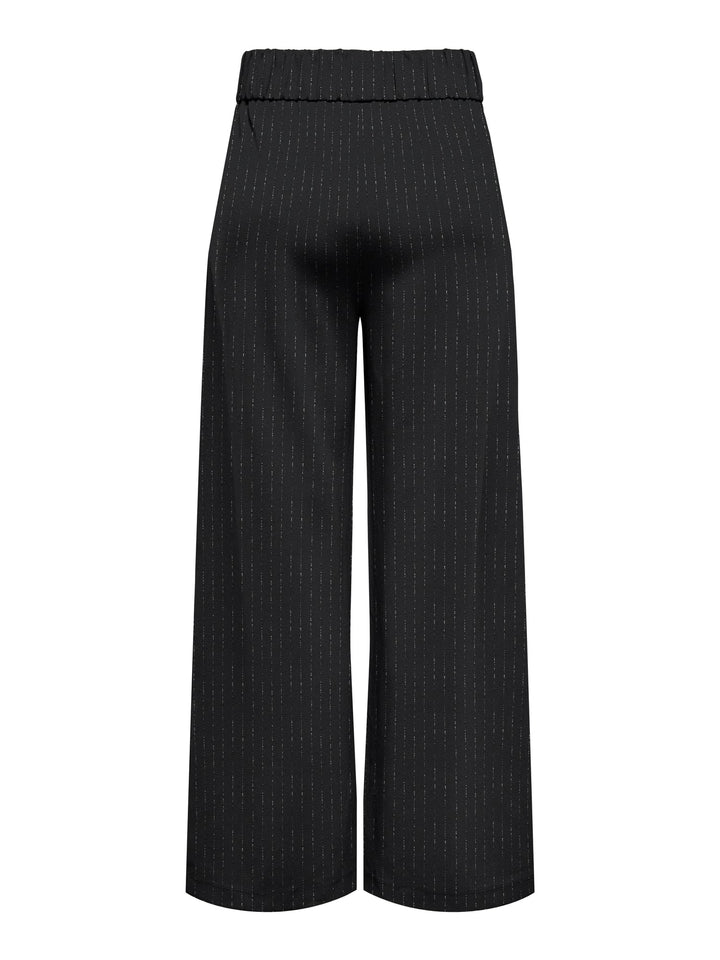 Jacqueline de Yong JDYMARY GEGGO ONE LUREX PANT – dames lange broek - Zwart Dessin