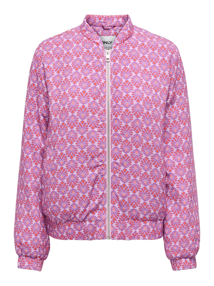 Kids Only Biana bomberjack paars dessin – meisjes