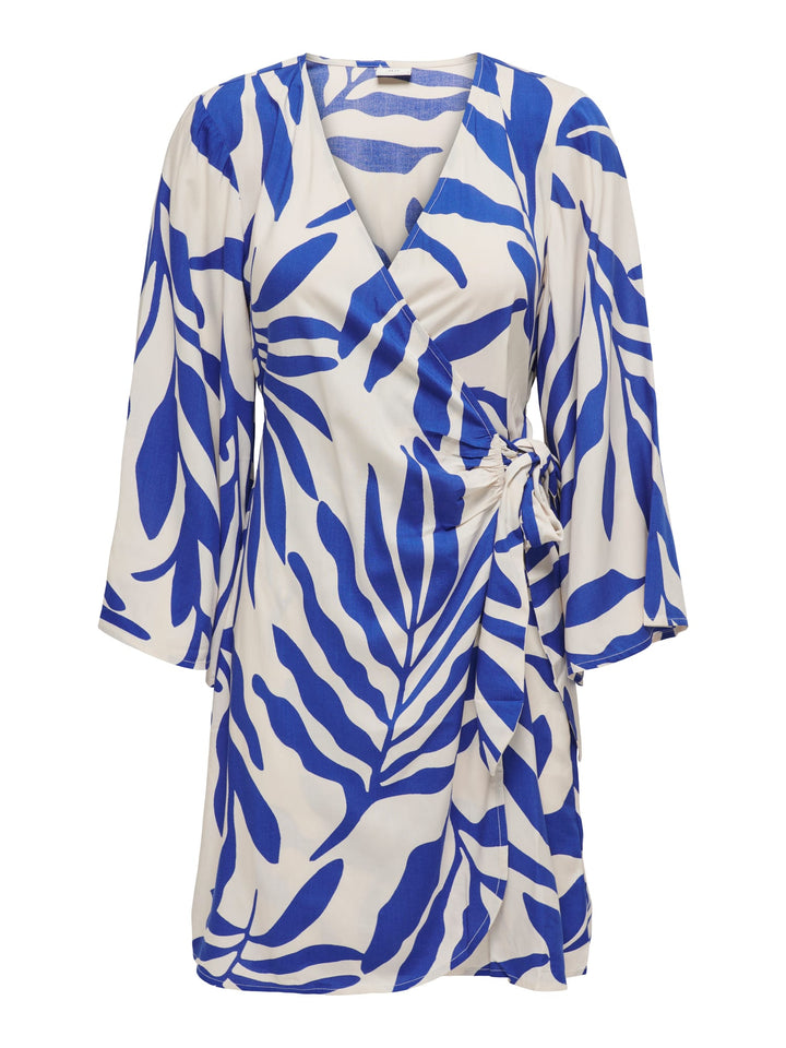 Jacqueline de Yong Sezen jurk kort blauw dessin – dames