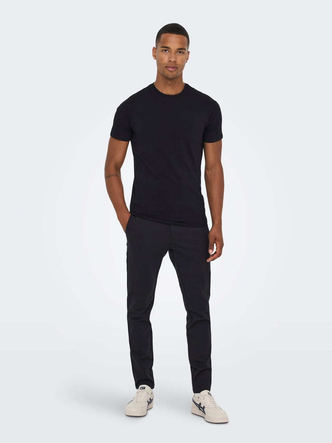 ONLY & SONS ONSmark Chinobroek zwart dessin – heren - L32