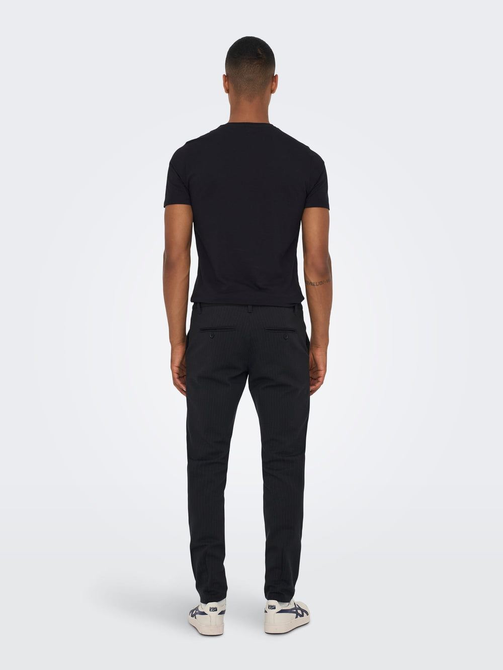 ONLY & SONS ONSmark Chinobroek zwart dessin – heren - L32