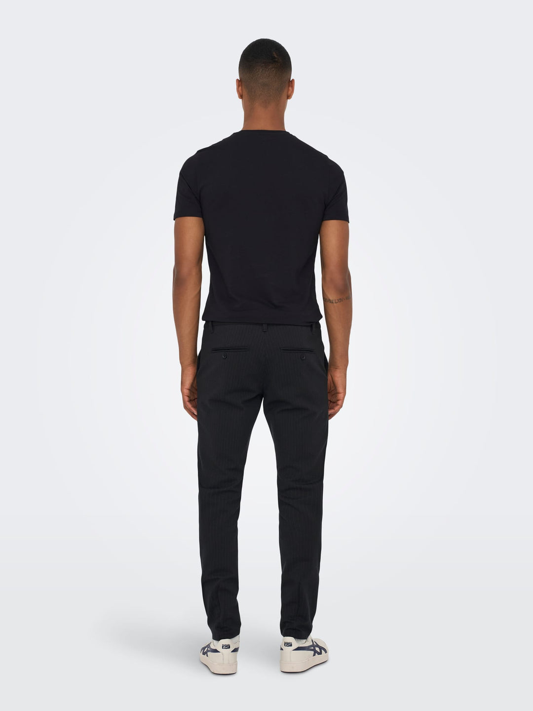 ONLY & SONS ONSmark Chinobroek zwart dessin – heren - L32