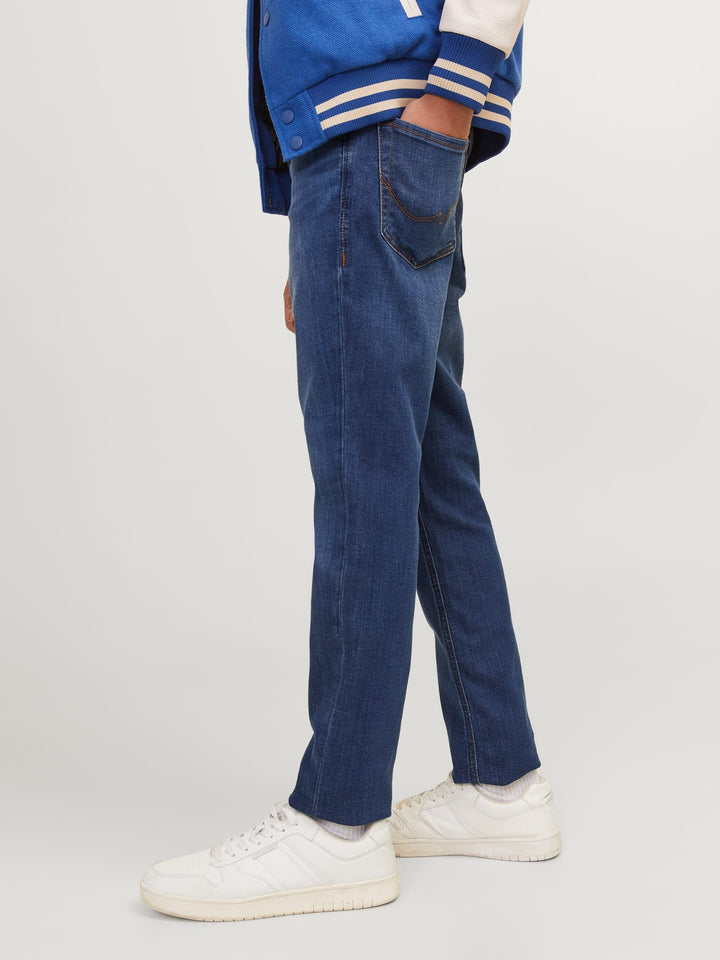 Jack & Jones Kids slim fit jeans blauw - jongens - Blue Denim
