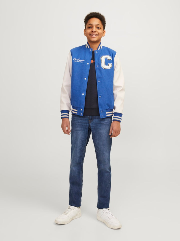 Jack & Jones Kids slim fit jeans blauw - jongens - Blue Denim