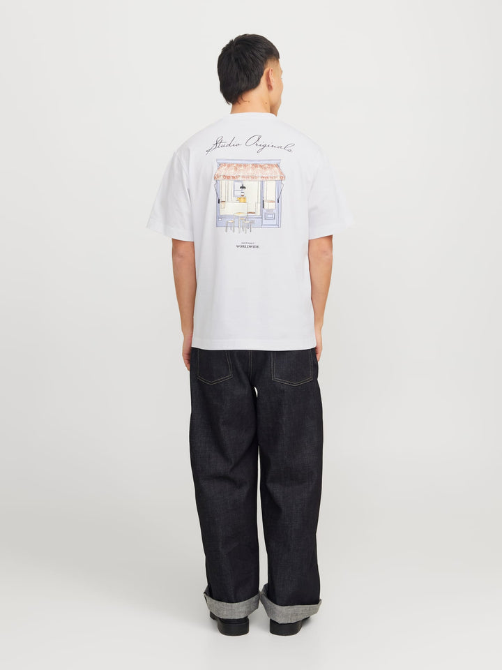 Jack & Jones JORISLINGTON T-shirt wit – heren