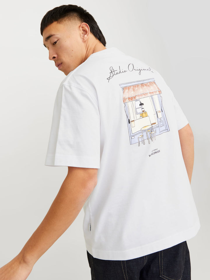 Jack & Jones JORISLINGTON T-shirt wit – heren