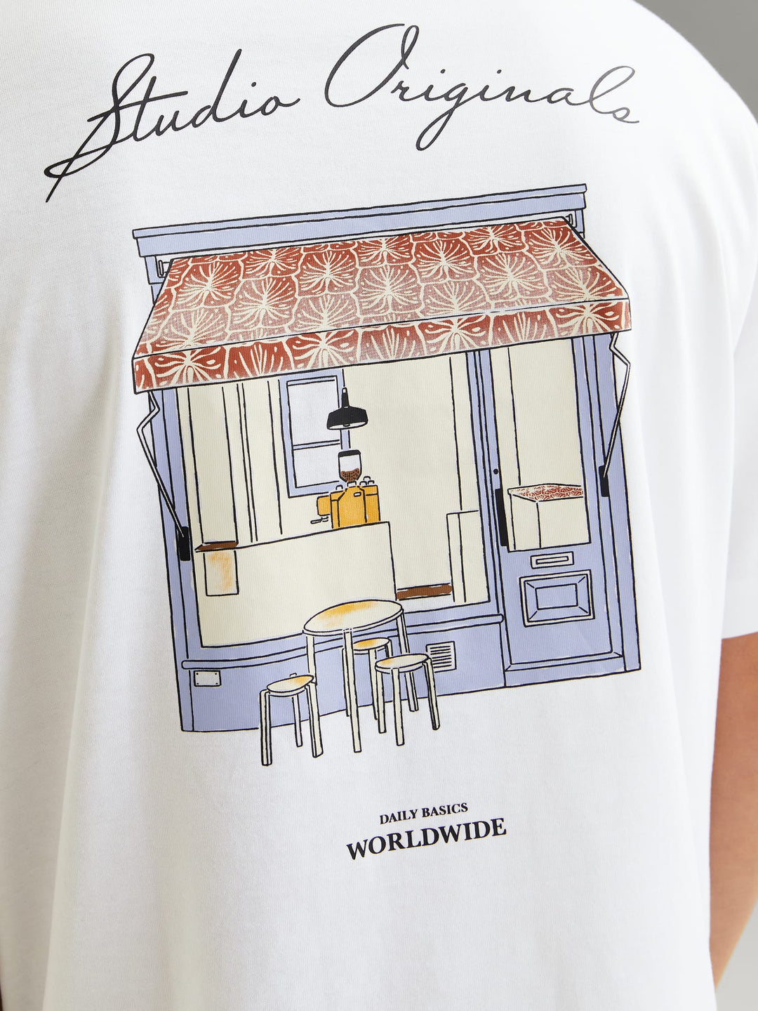 Jack & Jones JORISLINGTON T-shirt wit – heren