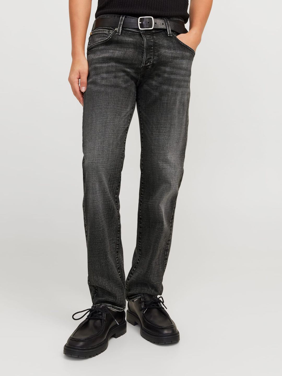 Jack & Jones JJIMIKE JJFOX CB 085 jeans loose fit – heren - Black Denim - L34