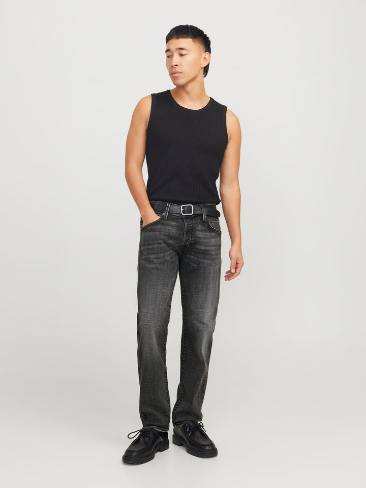 Jack & Jones JJIMIKE JJFOX CB 085 jeans loose fit – heren - Black Denim - L34