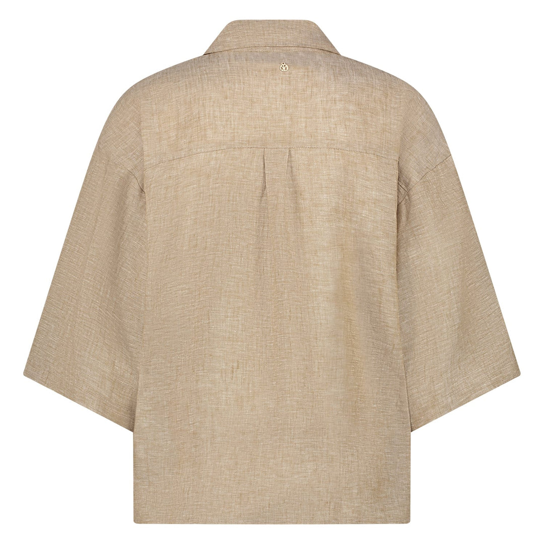 Nukus Lucy blouse zand dessin – dames