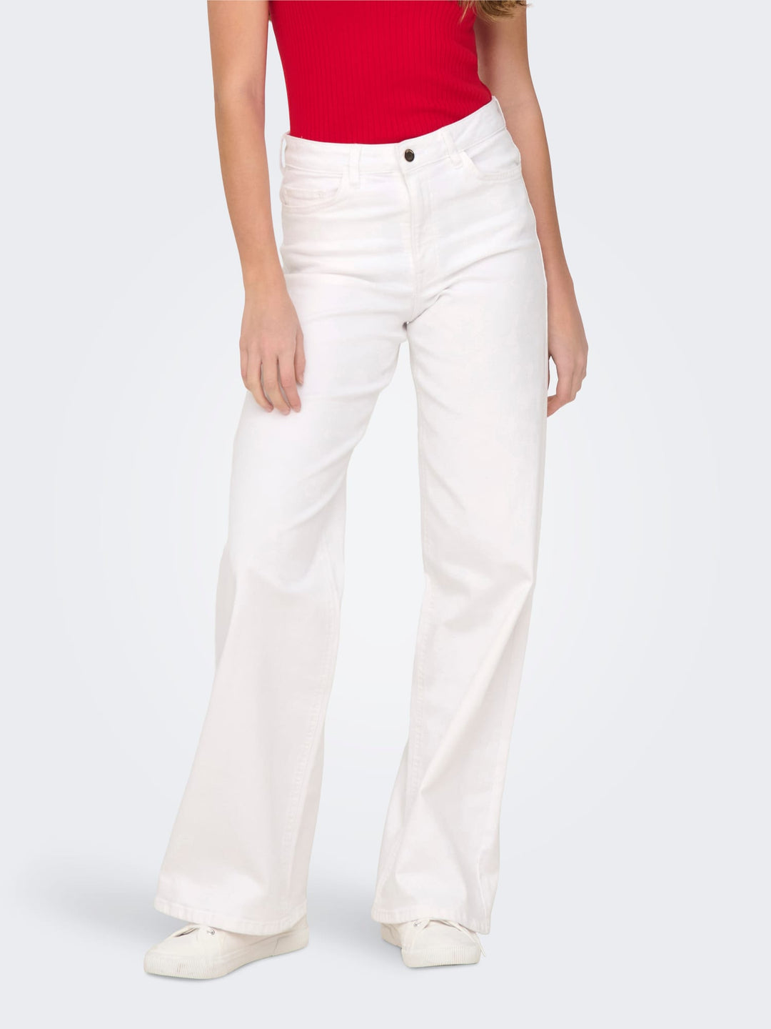 Jacqueline de Yong felina wide-leg jeans wit – dames - L34