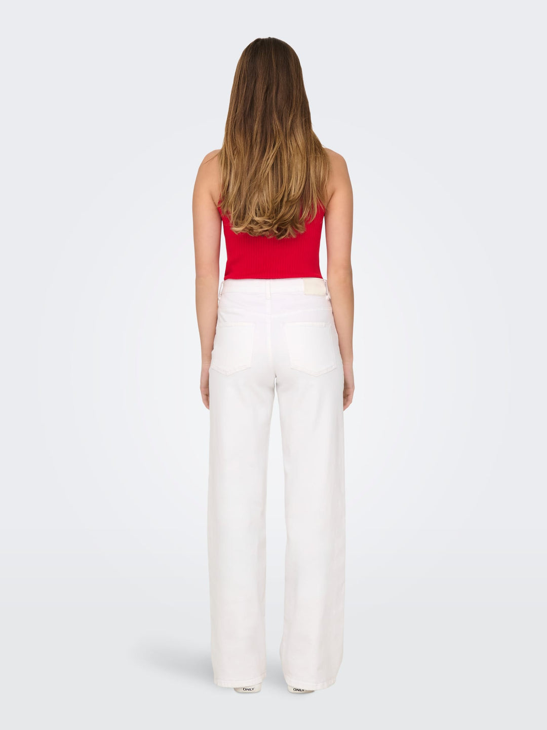Jacqueline de Yong felina wide-leg jeans wit – dames - L34