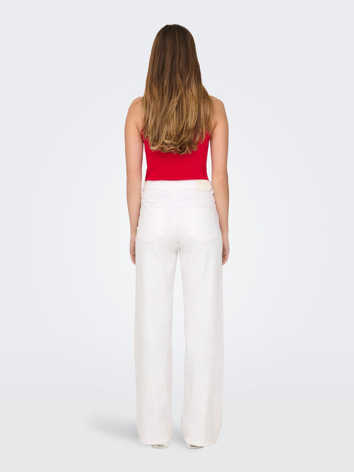 Jacqueline de Yong felina wide-leg jeans wit – dames - L34