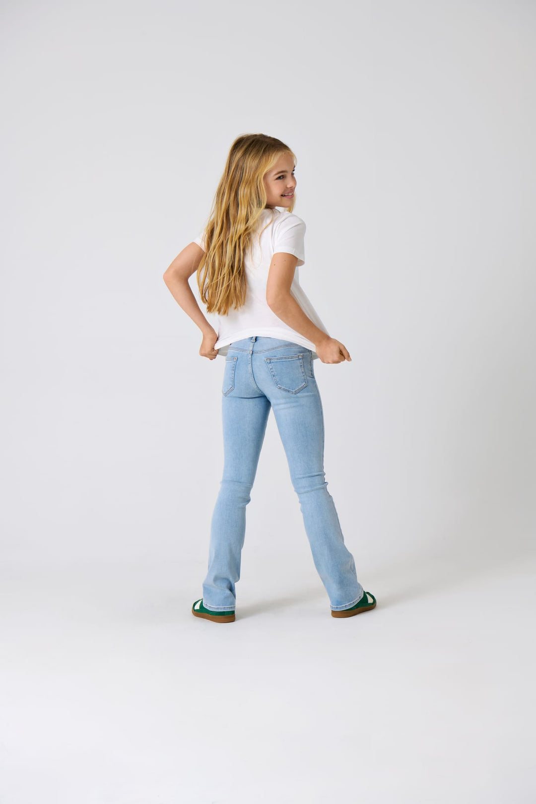 Kids Only flared jeans blauw denim – meisjes - Blue Denim