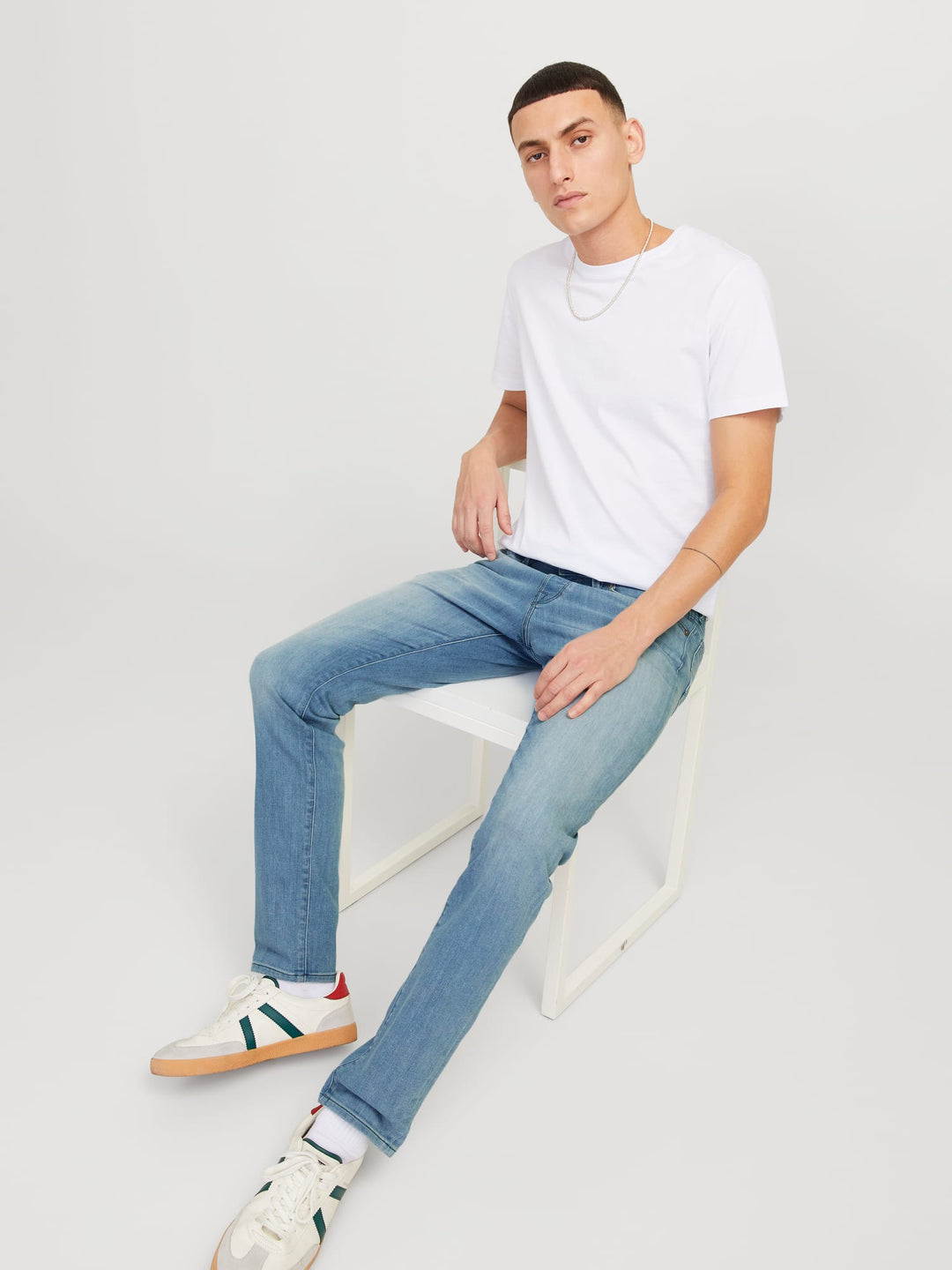 Jack & Jones slim fit jeans Glenn – heren - Blue Denim - L36