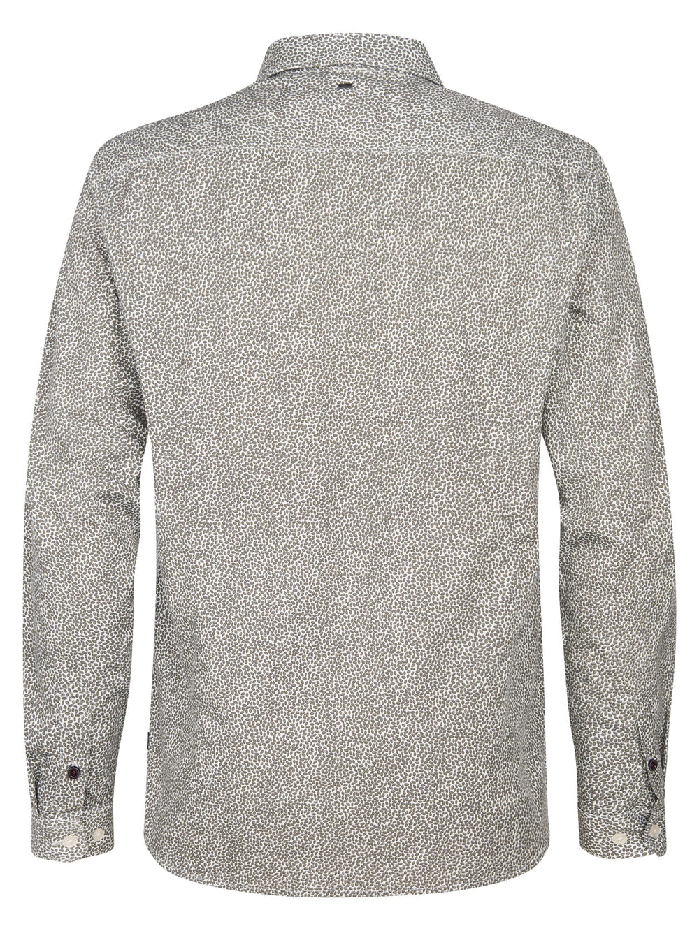 Petrol men M-3050-SIL409 overhemd l/m – heren - Groen Dessin
