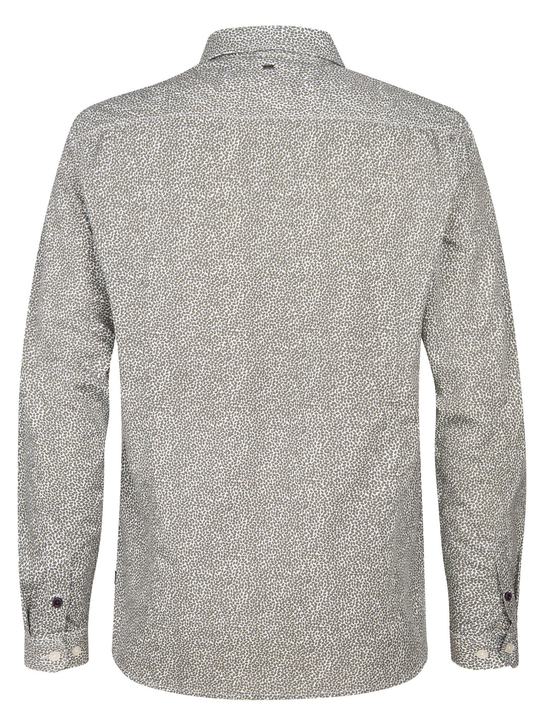 Petrol men M-3050-SIL409 overhemd l/m – heren - Groen Dessin