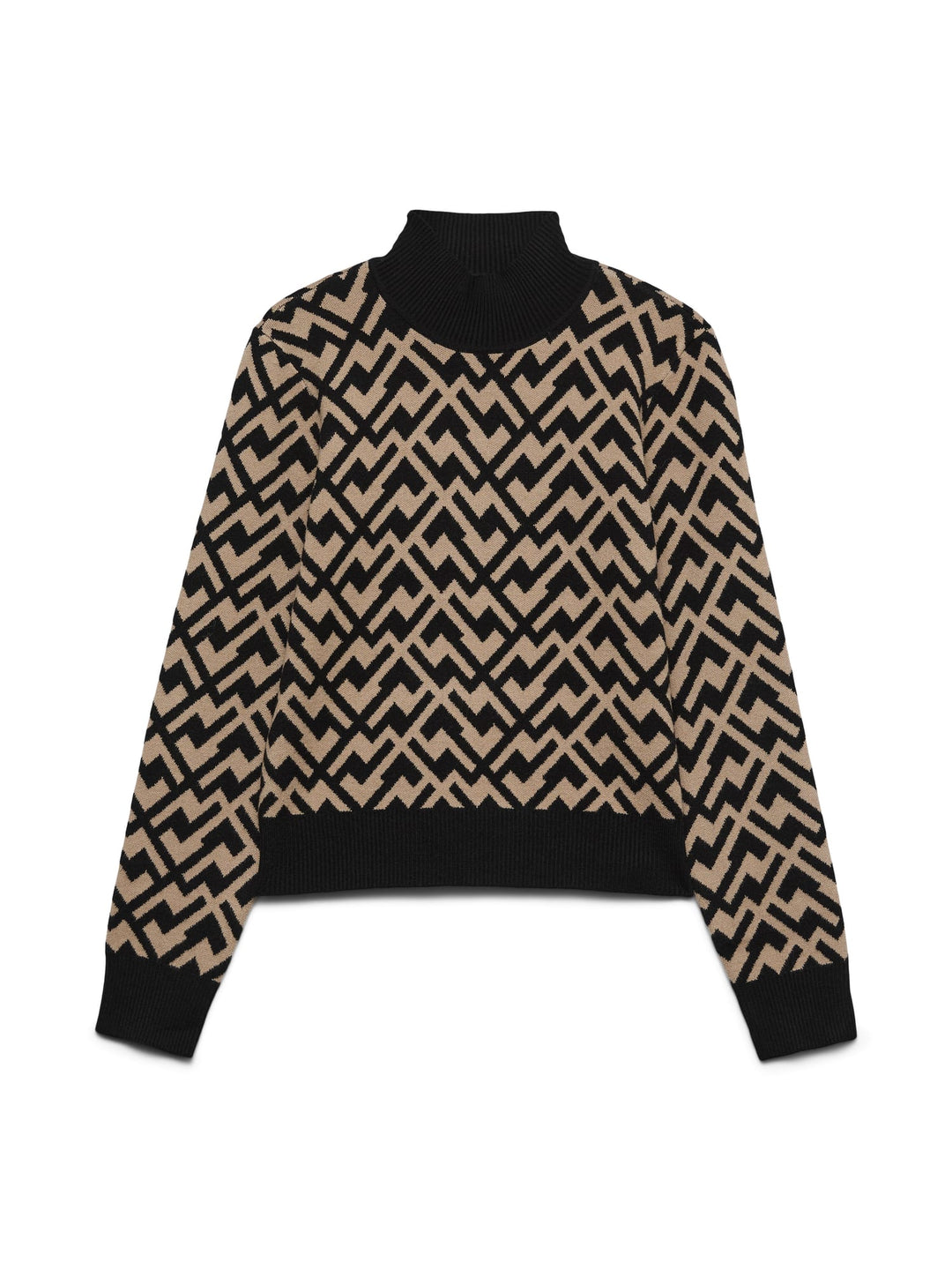 VERO MODA 10314509 Aria trui dames zwart dessin