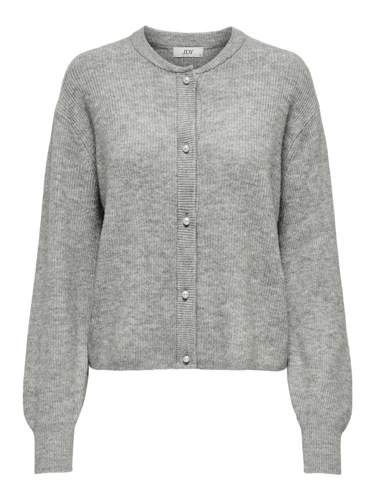Jacqueline de Yong Lumi vest gebreid dames grijs melee