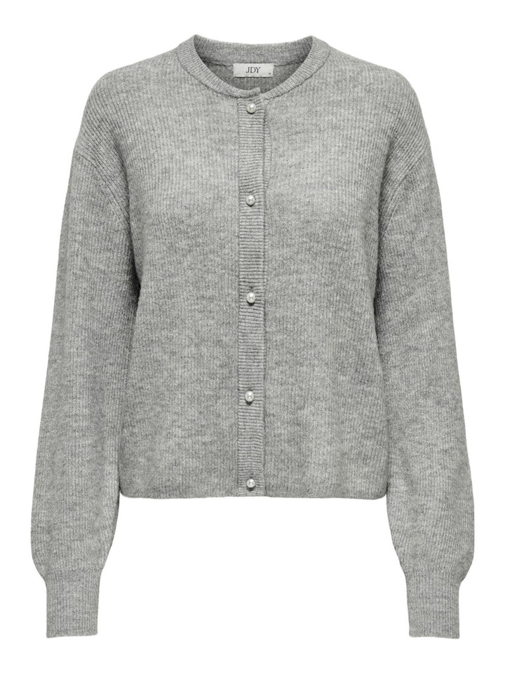 Jacqueline de Yong Lumi vest gebreid dames grijs melee
