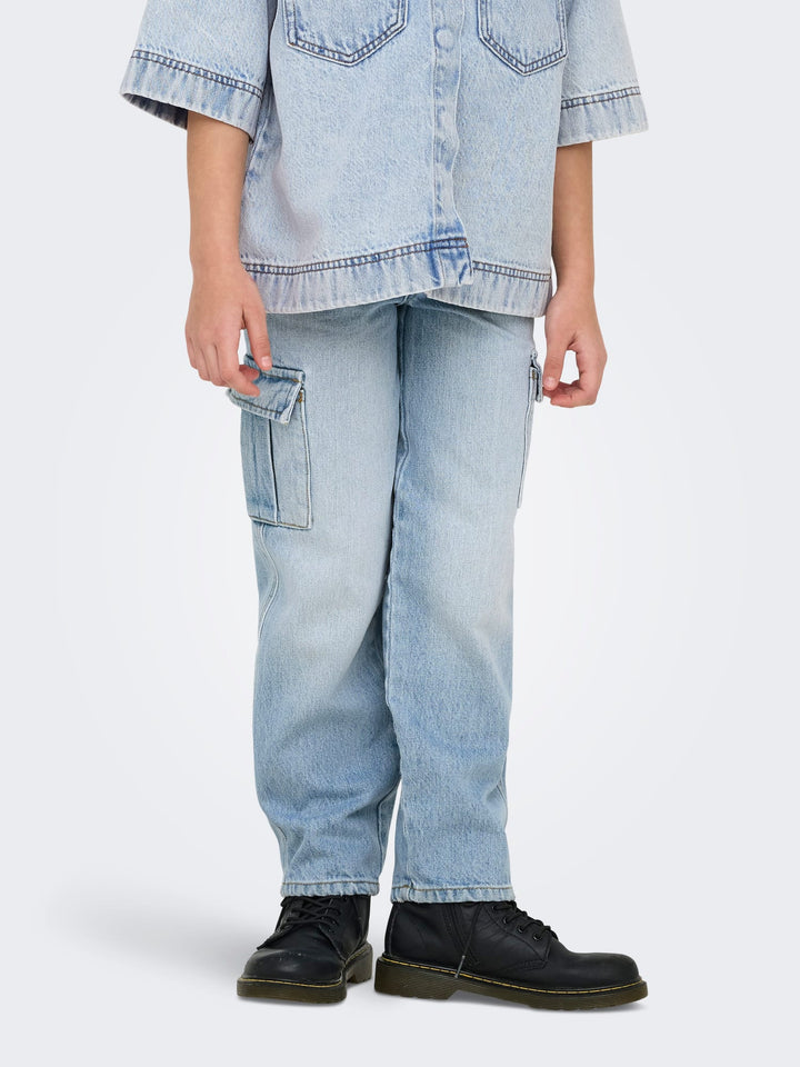 kids only 15344508 harmony jeans loose fit blue denim – meisjes