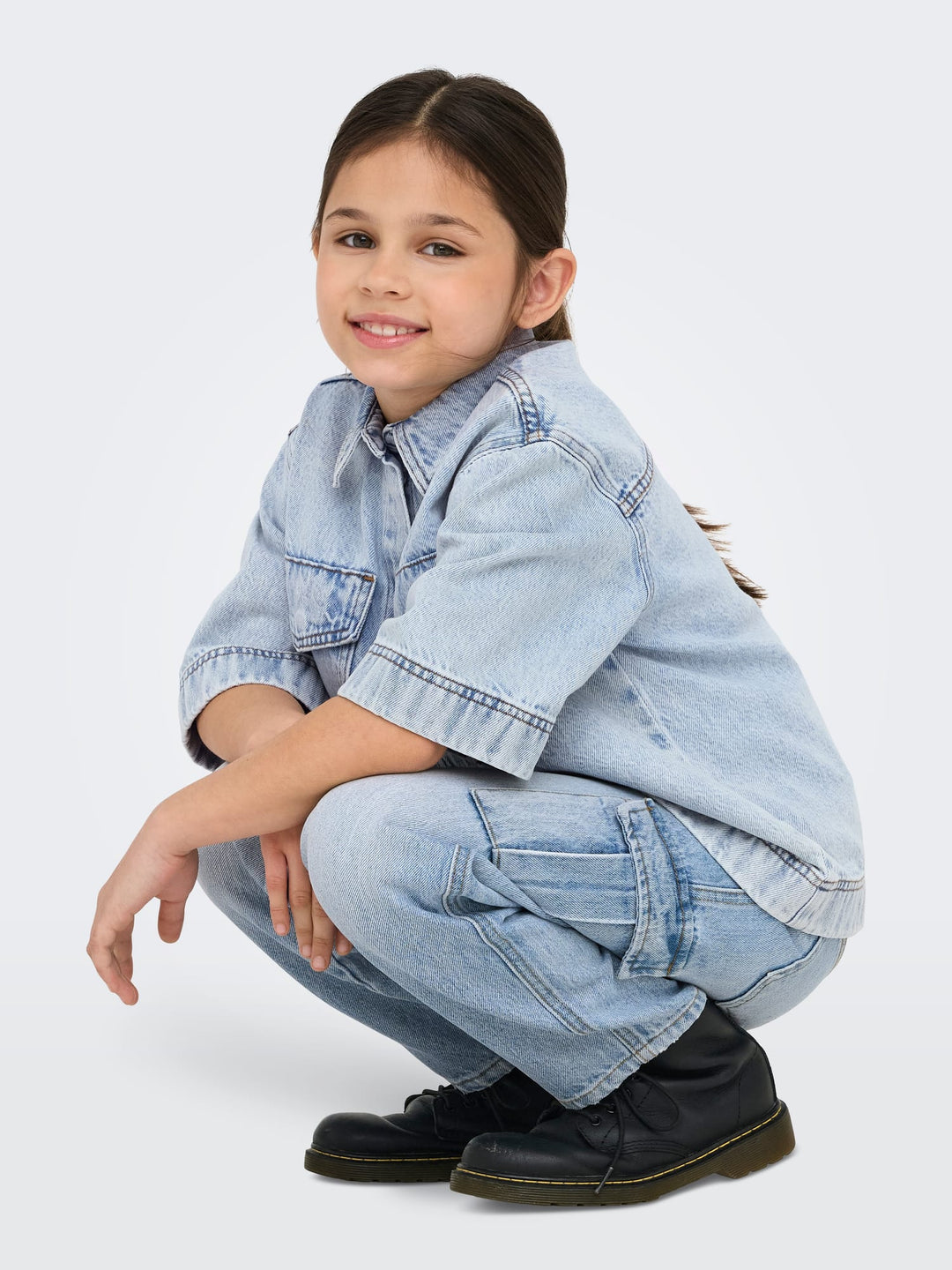 Kids Only jeans loose fit meisjes – blauw denim - Blue Denim