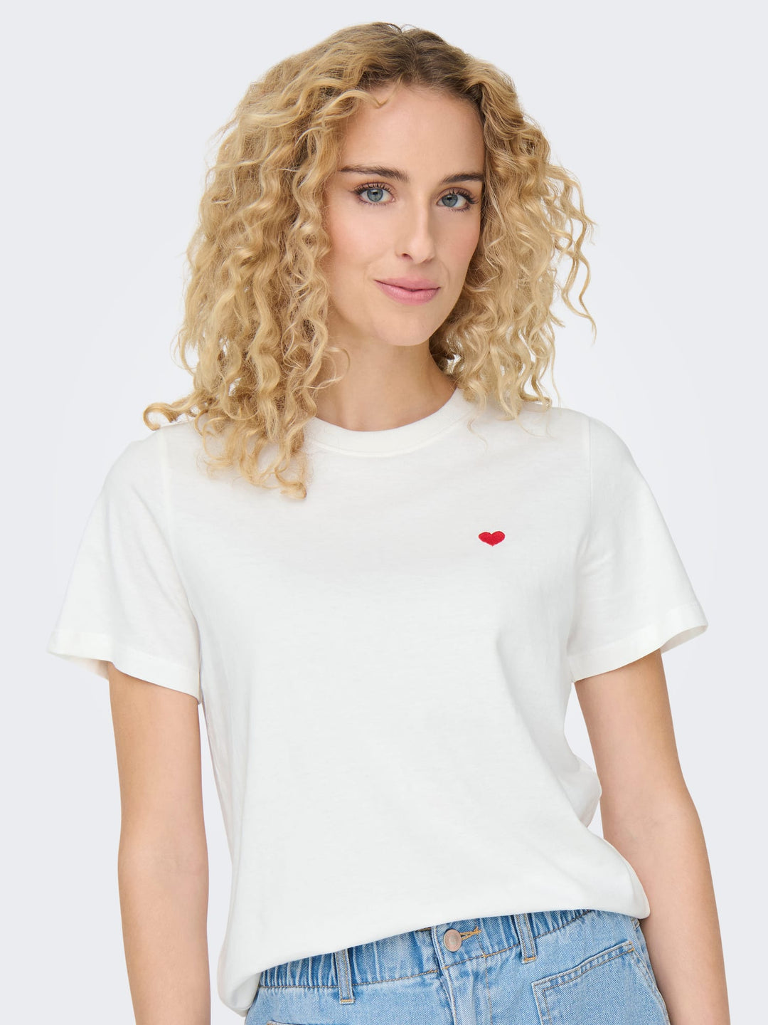 Jacqueline de Yong Pisa T-shirt beige – dames