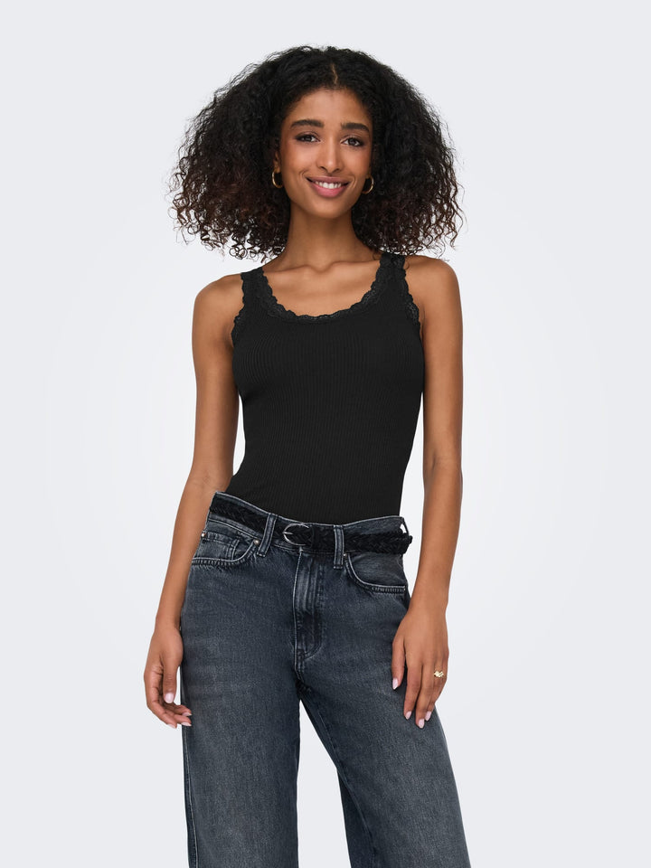 Only 15345994 Sara singlet zwart – dames