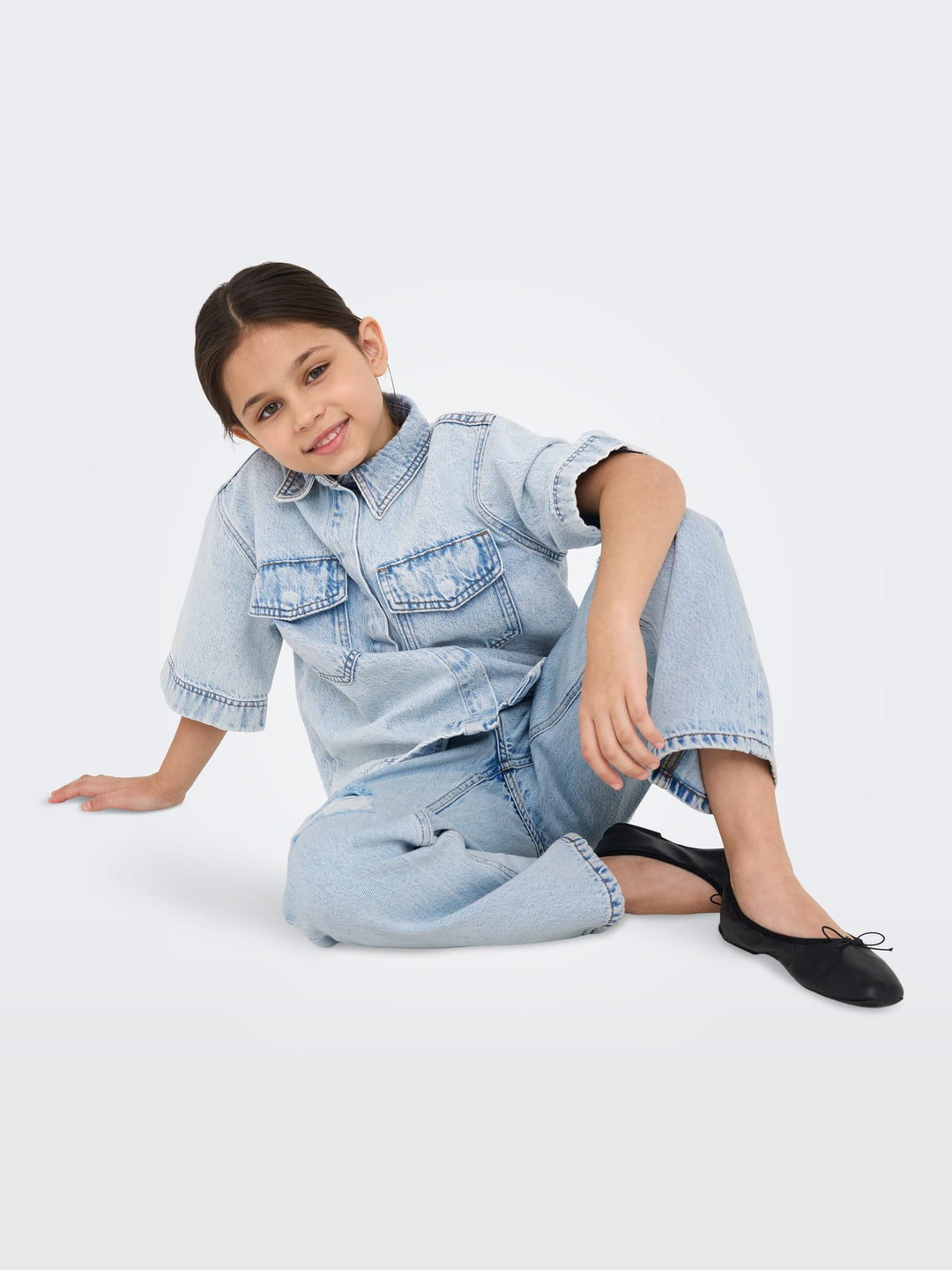 Only KOGDAD STRAIGHT DEST DNM CRO963 jeans – meisjes - Blue Denim