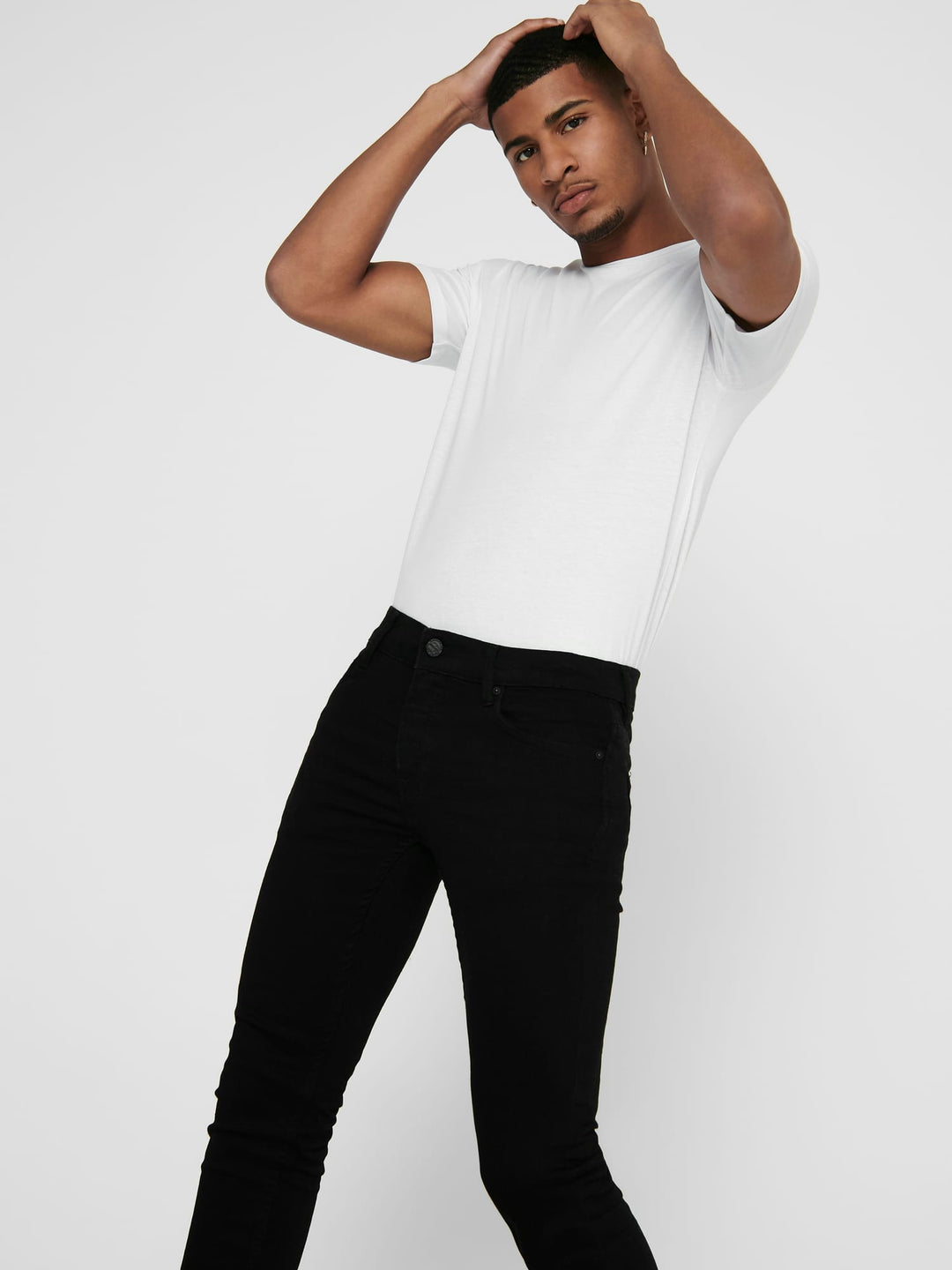 ONLY & SONS Loom slim fit jeans zwart – heren - Black Denim - L34