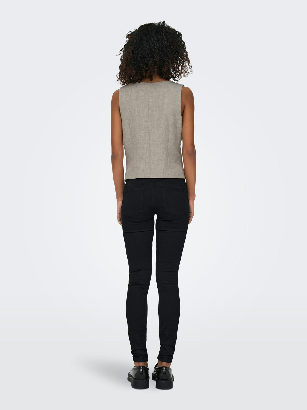 Only gilet dames bruin melee – ONLLINDA S/L MEL FIT
