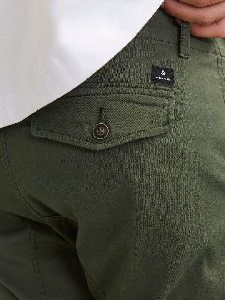 Jack & Jones cargo broek army – heren - L34