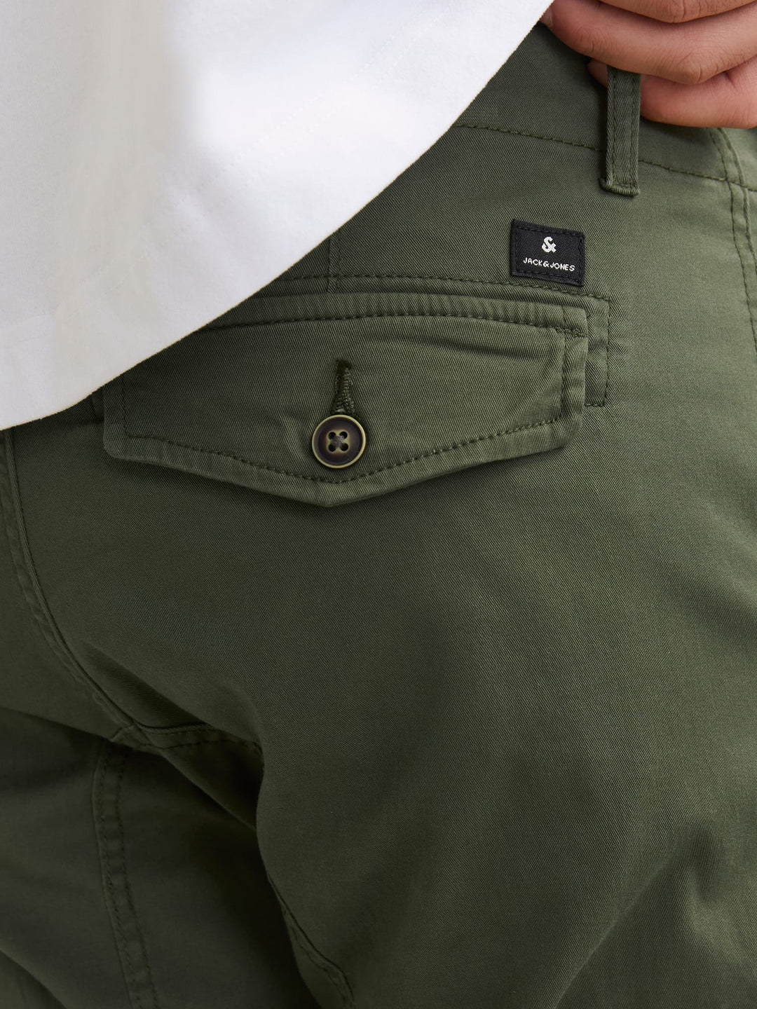 Jack & Jones Stpaul cargo broek army – heren - L32