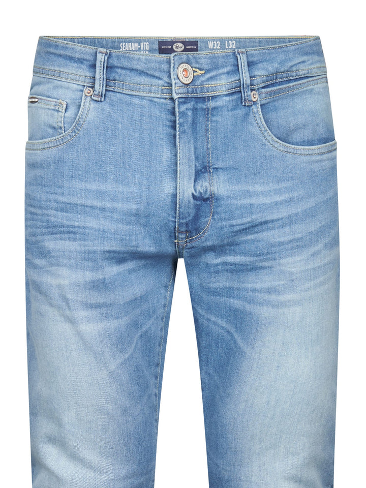 Petrol men SEAHAM VTG 5700 slim fit jeans – heren - Blue Denim - L36