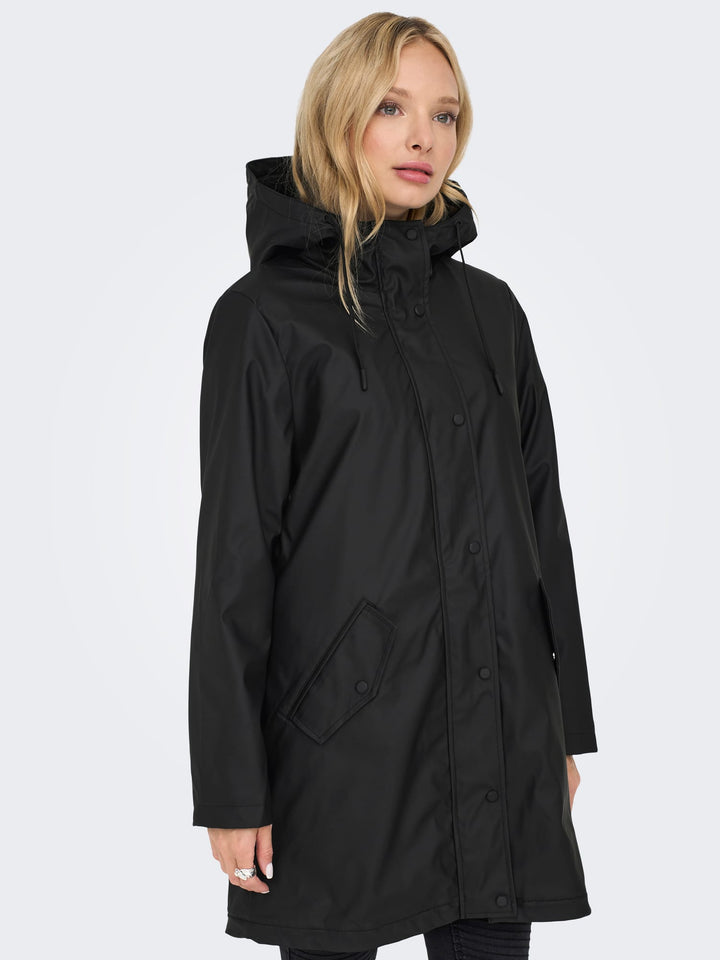 Only 15206116 Sally regenjas zwart – dames