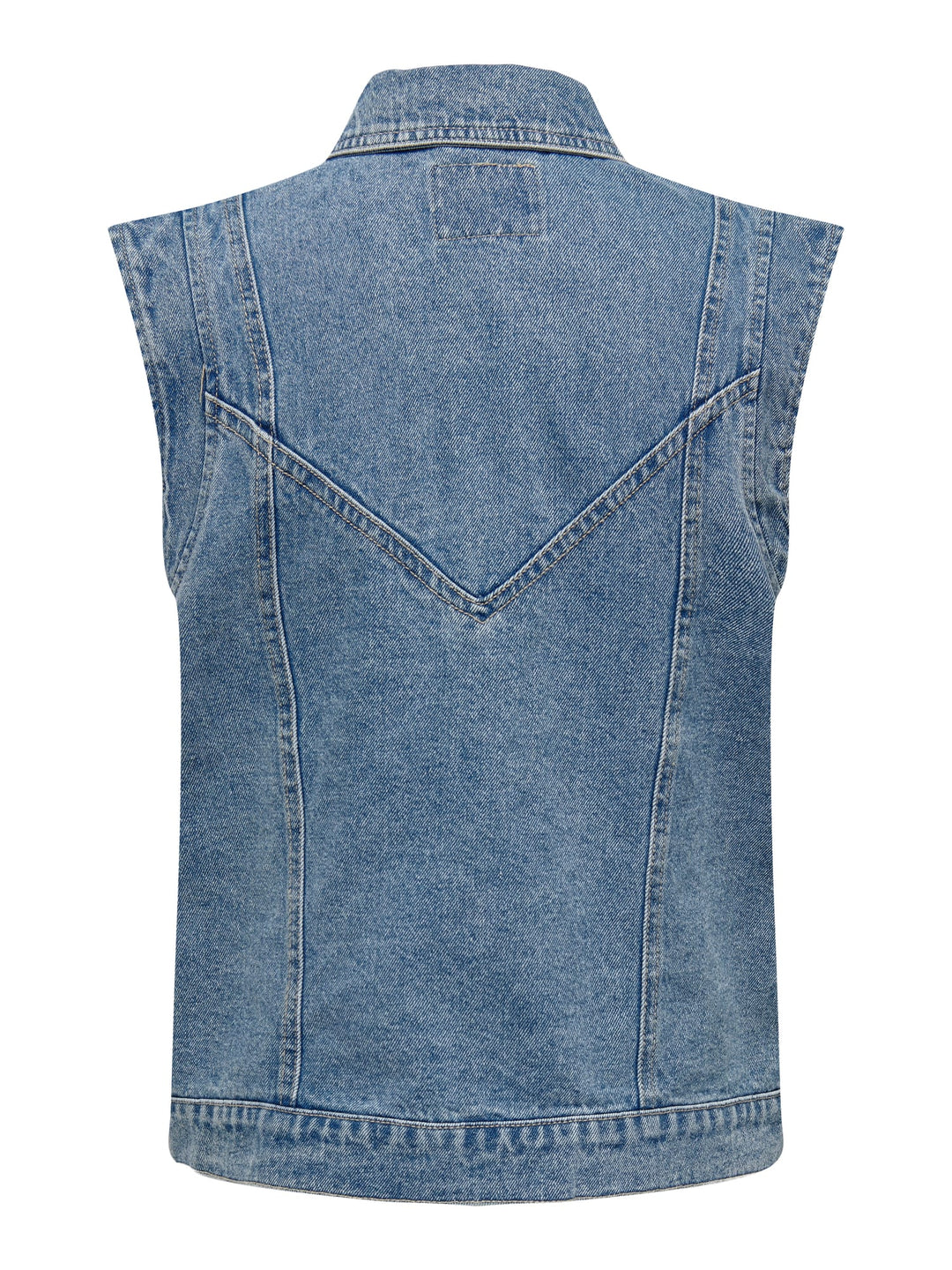 Only 15278041 Kennedy gilet denim dames blue denim