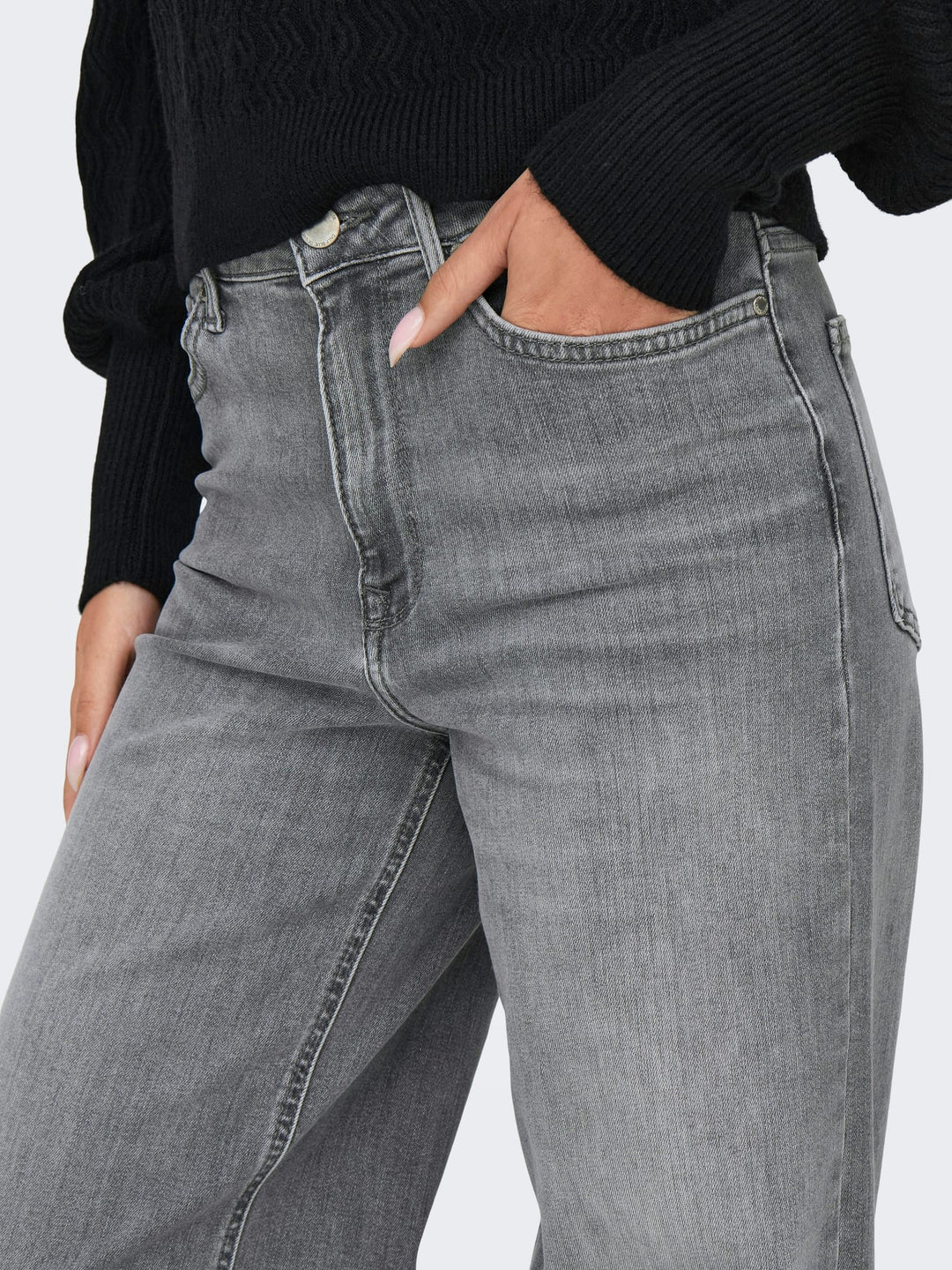 Only Madison jeans loose fit grey denim – dames - 32