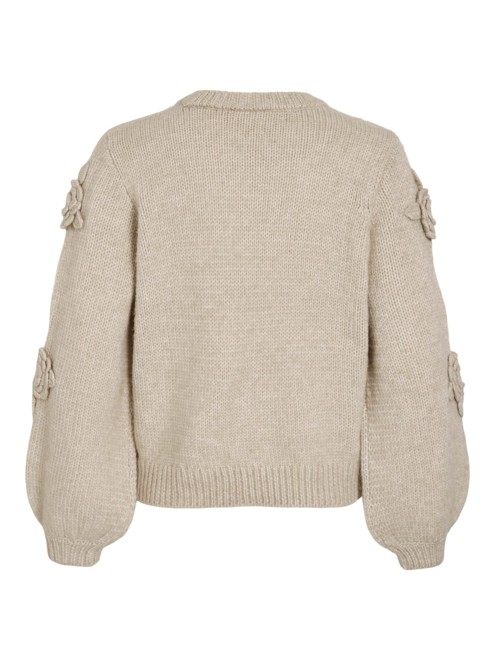 Vila 14109975 faye trui dames beige