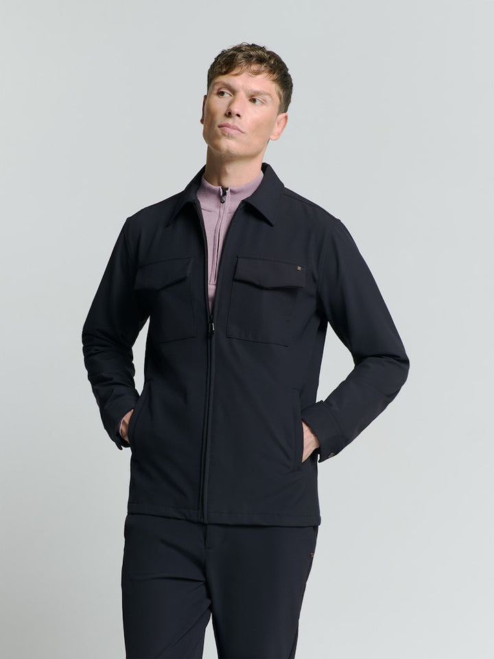 No Excess overshirt navy – vest sweat heren